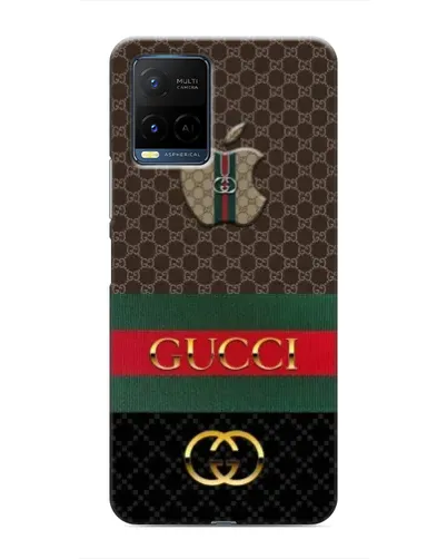 Чохол для Vivo Y21 / Y21s з картинкою «Gucci — брендований десерт»