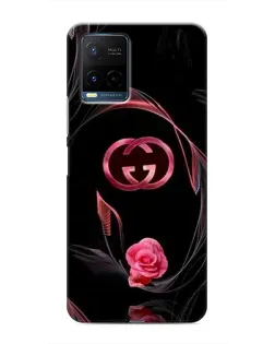 Чохол для Vivo Y21 / Y21s з картинкою «Gucci — неонова троянда»