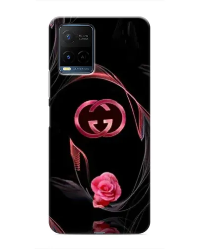 Чохол для Vivo Y21 / Y21s з картинкою «Gucci — неонова троянда»