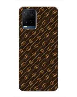 Чохол для Vivo Y21 / Y21s з картинкою «Gucci — золоті діагоналі»