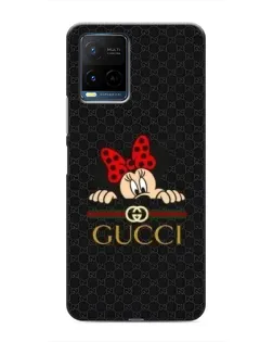 Чохол для Vivo Y21 / Y21s з картинкою «Мінні Маус Gucci — чорний»
