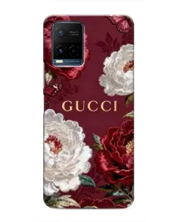 Чохол для Vivo Y21 / Y21s з картинкою «Gucci — бордові троянди» Чохол для Vivo Y21 / Y21s з картинкою «Gucci — бордові троянди»