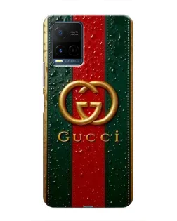 Чохол для Vivo Y21 / Y21s з картинкою «Gucci — фірмова смуга та золото» Чохол для Vivo Y21 / Y21s з картинкою «Gucci — фірмова смуга та золото»