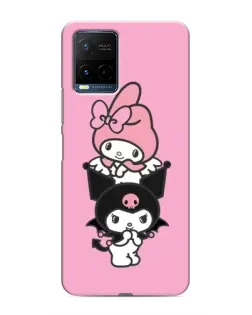 Чехол для Vivo Y21 / Y21s с картинкой «My Melody и Kuromi» Чехол для Vivo Y21 / Y21s с картинкой «My Melody и Kuromi»