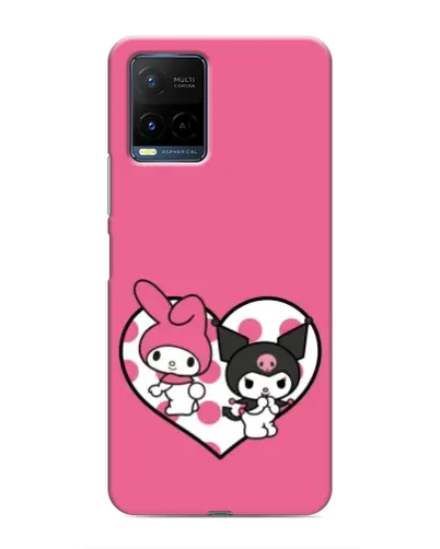 Чехол для Vivo Y21 / Y21s с картинкой «Kuromi и My Melody»