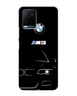 Чехол для Vivo Y21 / Y21s с картинкой «Минималистичный принт BMW M3»