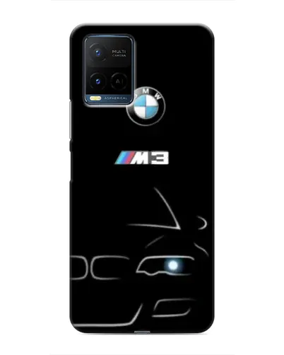 Чехол для Vivo Y21 / Y21s с картинкой «Минималистичный принт BMW M3»