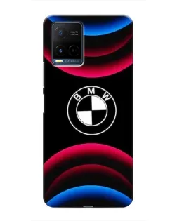 Чехол для Vivo Y21 / Y21s с картинкой «Логотип BMW и неоновые дуги»