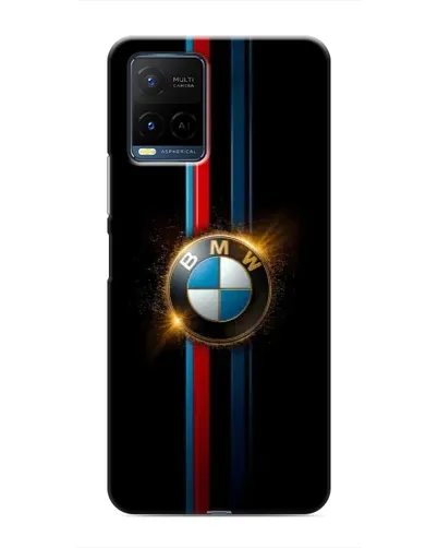 Чехол для Vivo Y21 / Y21s с картинкой «BMW M-Power неон»