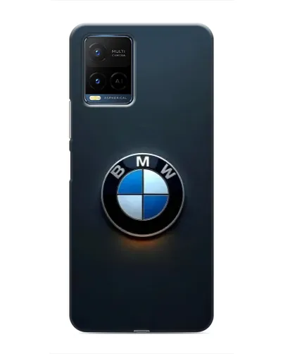 Чехол для Vivo Y21 / Y21s с картинкой «Логотип BMW — минимализм»