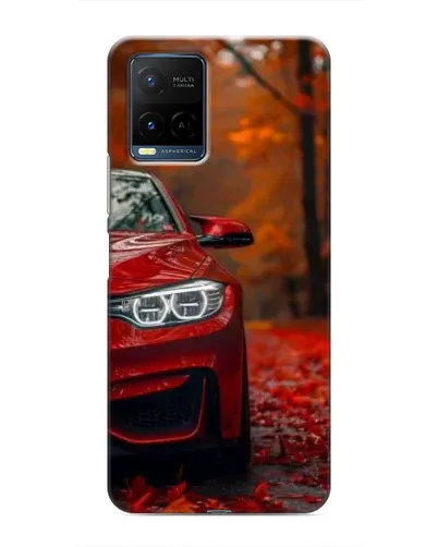 Чехол для Vivo Y21 / Y21s с картинкой «Осенняя BMW M4»
