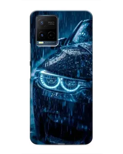 Чохол для Vivo Y21 / Y21s з картинкою «BMW під дощем»