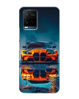 Чохол для Vivo Y21 / Y21s з картинкою «BMW — золота емблема»