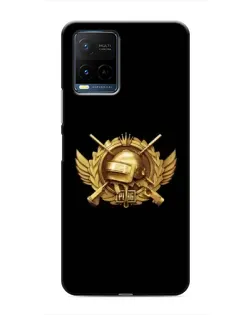 Чехол для Vivo Y21 / Y21s с картинкой «PUBG — оранжевый градиент»