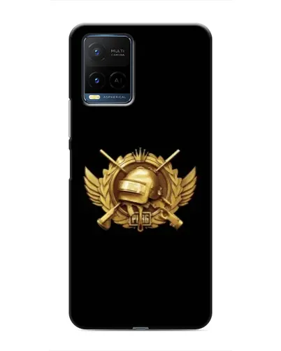 Чехол для Vivo Y21 / Y21s с картинкой «PUBG — оранжевый градиент»