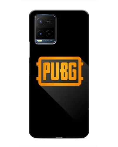 Чехол для Vivo Y21 / Y21s с картинкой «PUBG — рамка лого»