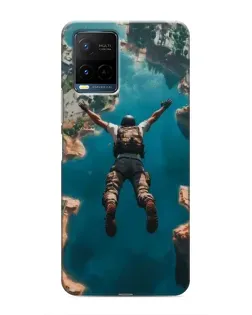 Чехол для Vivo Y21 / Y21s с картинкой «PUBG — свободное падение»