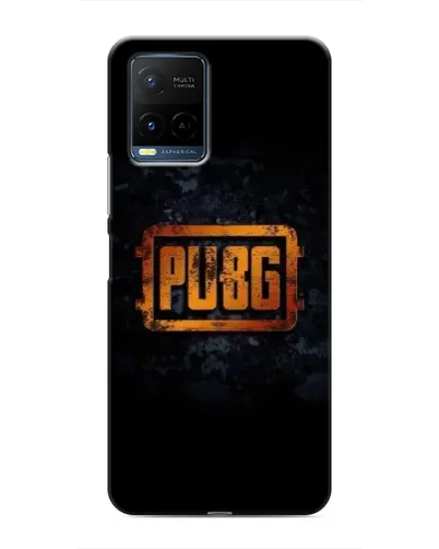Чехол для Vivo Y21 / Y21s с картинкой «PUBG — золотой логотип»