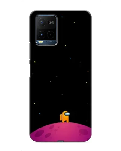 Чехол для Vivo Y21 / Y21s с картинкой «Одинокий герой на планете»