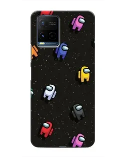 Чехол для Vivo Y21 / Y21s с картинкой «Космический паттерн Among Us»