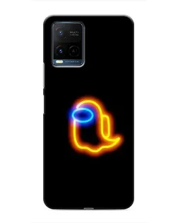 Чехол для Vivo Y21 / Y21s с картинкой «Among Us неоновое сияние»