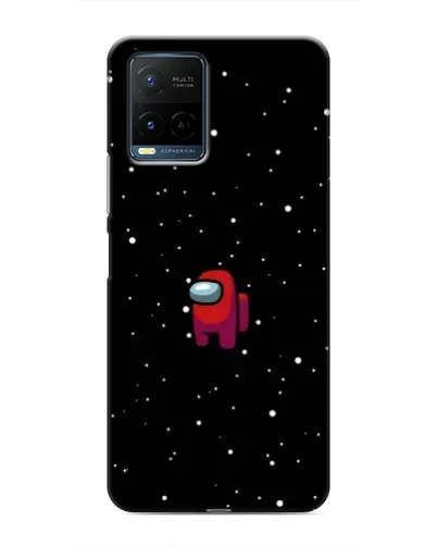 Чехол для Vivo Y21 / Y21s с картинкой «Красный Among Us»