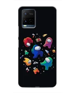 Чехол для Vivo Y21 / Y21s с картинкой «Among Us космос»