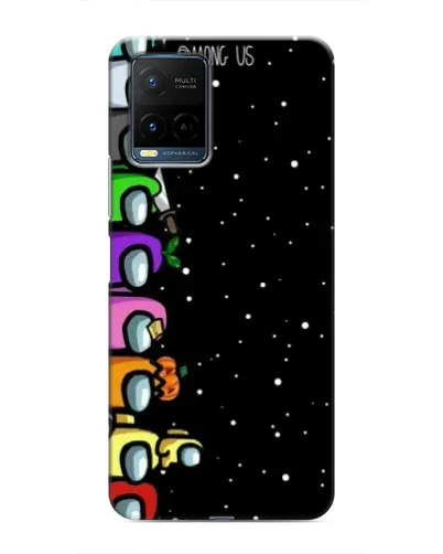 Чехол для Vivo Y21 / Y21s с картинкой «Команда Among Us»