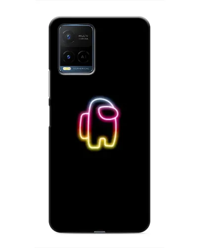 Чехол для Vivo Y21 / Y21s с картинкой «Among Us градиент»