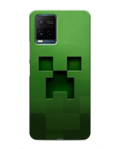 Чехол для Vivo Y21 / Y21s с картинкой «Крипер микро-дизайн»