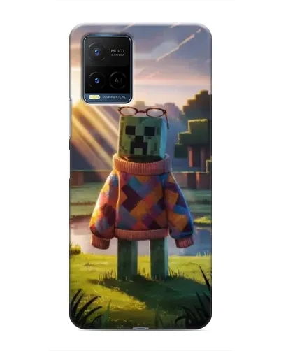 Чехол для Vivo Y21 / Y21s с картинкой «Крипер в свитере»