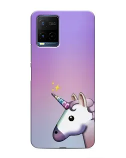 Чехол для Vivo Y21 / Y21s с картинкой «Единорог градиент»