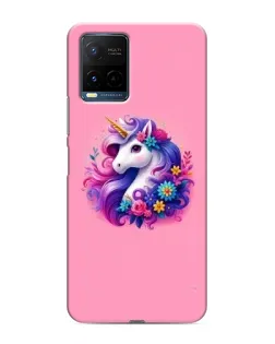 Чехол для Vivo Y21 / Y21s с картинкой «Сказочный единорог»