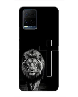 Чехол для Vivo Y21 / Y21s с картинкой «Лев и Крест»