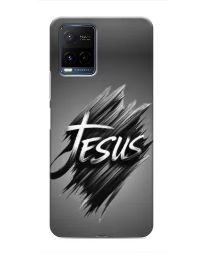 Чехол для Vivo Y21 / Y21s с картинкой «Надпись Jesus Graffiti»