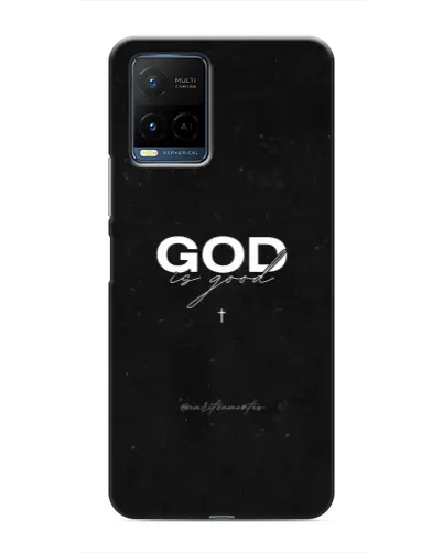 Чехол для Vivo Y21 / Y21s с картинкой «GOD — Бог над всем»
