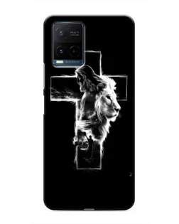 Чехол для Vivo Y21 / Y21s с картинкой «Сияющий крест Jesus»