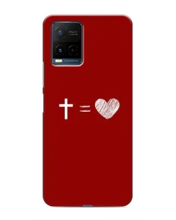 Чехол для Vivo Y21 / Y21s с картинкой «Уравнение любви»