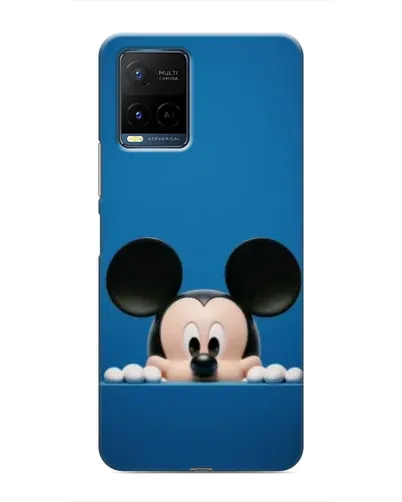Чехол для Vivo Y21 / Y21s с картинкой «Микки выглядывает»