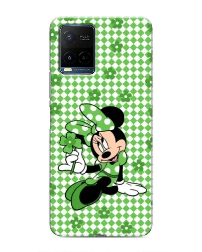 Чехол для Vivo Y21 / Y21s с картинкой «Mickey в клетку»