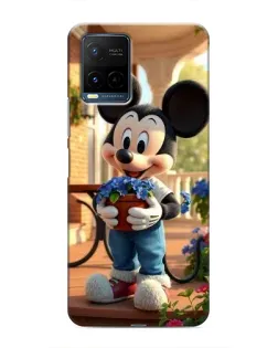 Чехол для Vivo Y21 / Y21s с картинкой «Микки садовод»
