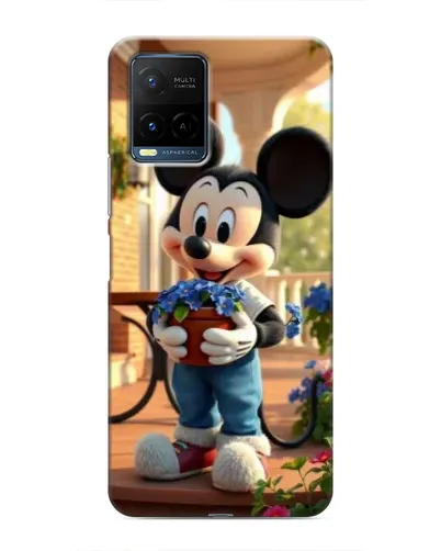 Чехол для Vivo Y21 / Y21s с картинкой «Микки садовод»