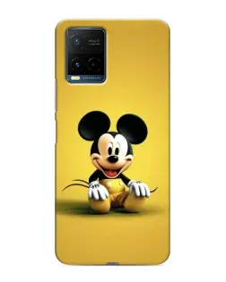 Чехол для Vivo Y21 / Y21s с картинкой «Микки на желтом»