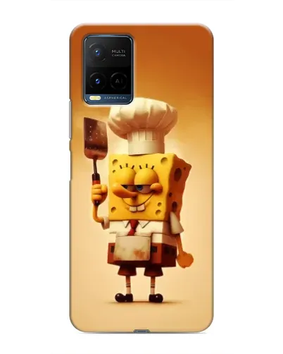 Чехол для Vivo Y21 / Y21s с картинкой «Губка Боб повар» Чехол для Vivo Y21 / Y21s с картинкой «Губка Боб повар»
