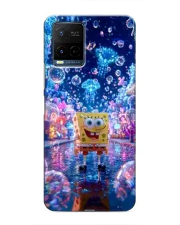Чехол для Vivo Y21 / Y21s с картинкой «Неоновый океан»