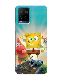 Чехол для Vivo Y21 / Y21s с картинкой «Спанч Боб победитель»
