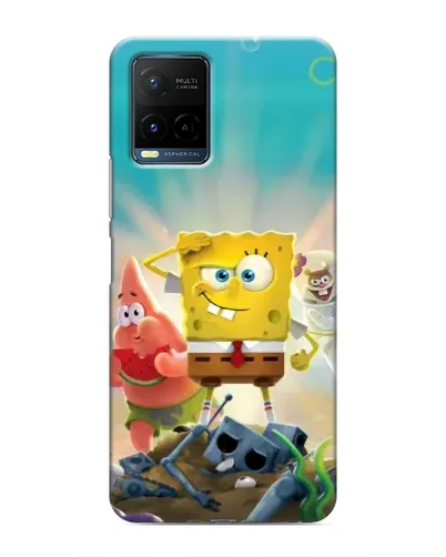 Чехол для Vivo Y21 / Y21s с картинкой «Спанч Боб победитель» Чехол для Vivo Y21 / Y21s с картинкой «Спанч Боб победитель»