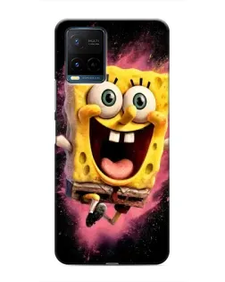 Чехол для Vivo Y21 / Y21s с картинкой «Взрывной Спанч Боб»