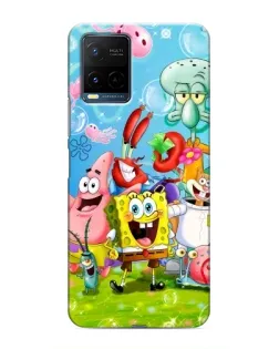Чохол для Vivo Y21 / Y21s з картинкою «Губка Боб та друзі»