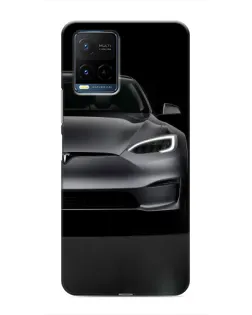 Чехол для Vivo Y21 / Y21s с картинкой «Tesla Model S Look» Чехол для Vivo Y21 / Y21s с картинкой «Tesla Model S Look»
